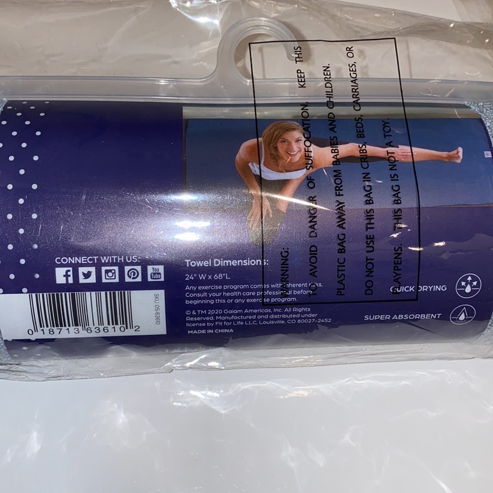 GAIAM🌳YOGA MAT TOWEL🧘🏻♀️ - Picture 3 of 3